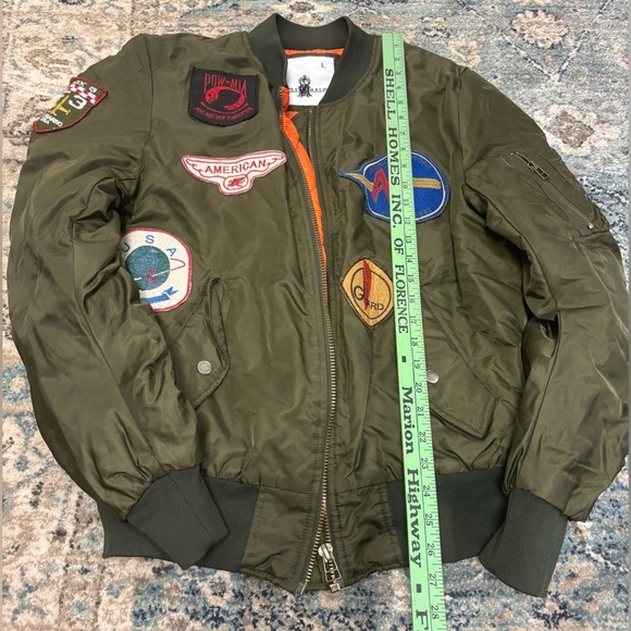 Uncle Ralph Dark Green Bomber Jacket, size Large - Picture 2 of 7